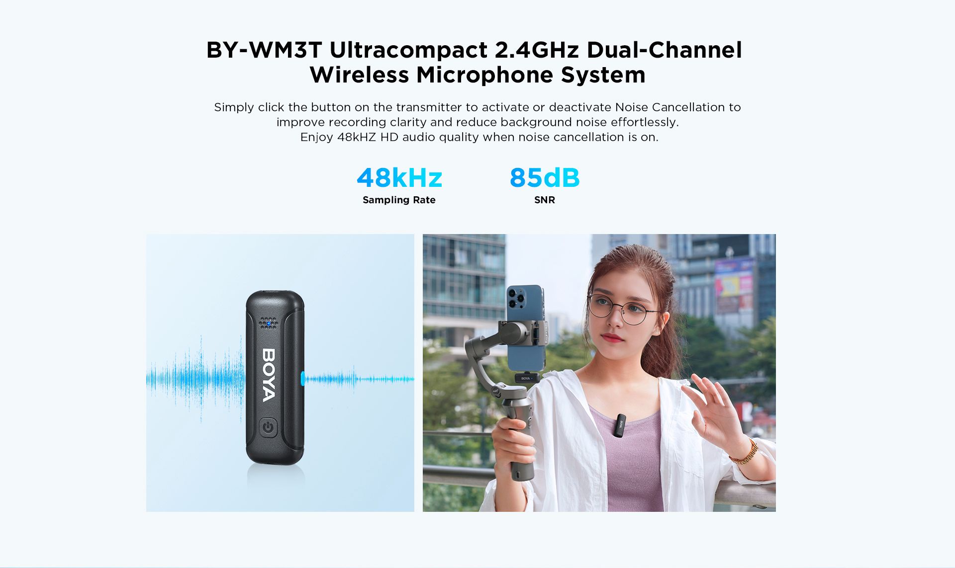 Boya BY-WM3T-U2 bežični mikrofon za Android i IPHONE sa USB-C - 8